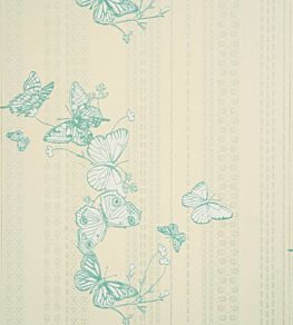 Bugs and Butterflies Wallpaper by Barneby Gates Ice Blue