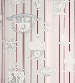 Carpe Noctem Wallpaper by Barneby Gates Hot Pink & Silver