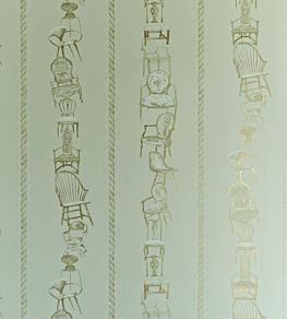 Chairs Wallpaper by Barneby Gates Eau de Nil