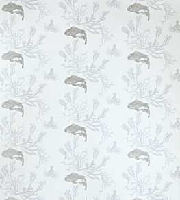Coral Wallpaper by Barneby Gates Grey/Silver
