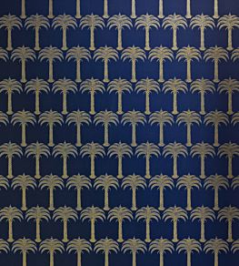 Marrakech Palm Wallpaper by Barneby Gates Midnight Blue