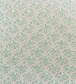 Scallop Shell Wallpaper by Barneby Gates Plaster/Green