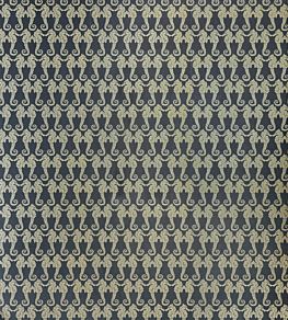 Seahorse Wallpaper by Barneby Gates Charcoal/Gold