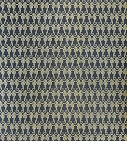 Seahorse Wallpaper by Barneby Gates Charcoal/Gold