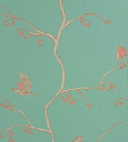 The English Robin Wallpaper by Barneby Gates Jade