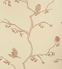 The English Robin Wallpaper by Barneby Gates Parchment
