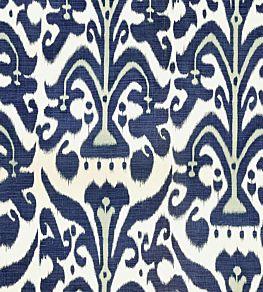 Belfour Fabric by Christopher Farr Cloth Indigo