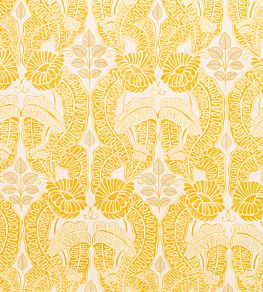 Belle De Nuit Fabric by Christopher Farr Cloth Lemon
