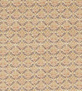 Bellflowers Fabric by Morris & Co Chocolate/Tan