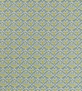 Bellflowers Weave Outdoor Fabric by Morris & Co Sky Blue/Forest