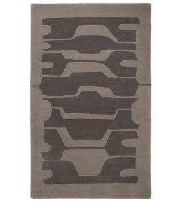 Benares by Matthew Hilton Rug by CF Editions Pewter