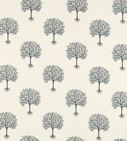 Bergamot Fabric by Clarke & Clarke Denim/Midnight