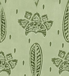 Bethel Batik Wallpaper by MINDTHEGAP Smoke Green