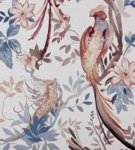 Bird Sonnet Mural by 1838 Wallcoverings Chambray