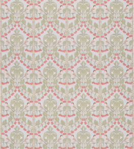 Birds & Cherries Cotton Fabric by GP & J Baker Soft Blue