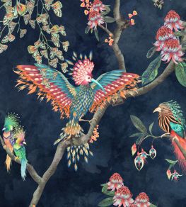 Birds In Paradise Wallpaper by Brand McKenzie Midnight