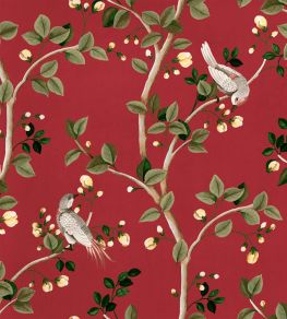 Birds Prosperity Wallpaper by Coordonne Ruby
