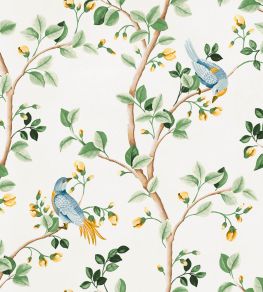 Birds Prosperity Wallpaper by Coordonne Swan