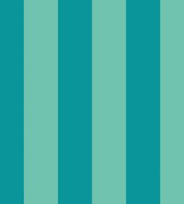 Bloc Stripe Wallpaper by Ohpopsi Rich Teal