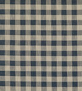 Block Check Fabric by Baker Lifestyle Indigo