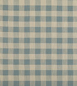 Block Check Fabric by Baker Lifestyle Soft Blue