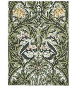 Bluebell Rug by Morris & Co Leafy Arbour Green
