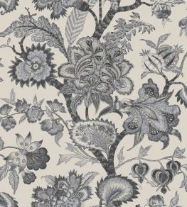 Bombay Fabric by Arley House Charcoal