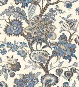 Bombay Fabric by Arley House Cobalt