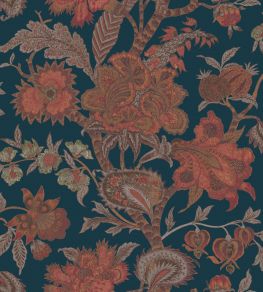 Bombay Fabric by Arley House Indigo