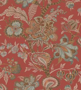 Bombay Fabric by Arley House Terracotta