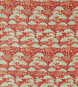 Bonsai & Gingko Fabric by Sanderson Ruby