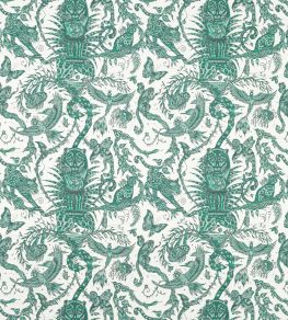 Bosque Dreams Jacquard Fabric by Clarke & Clarke Seafoam