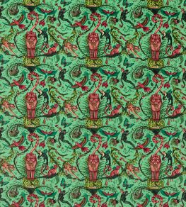 Bosque Dreams Velvet Fabric by Clarke & Clarke Aquamarine