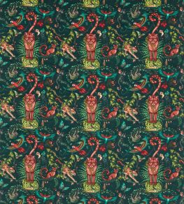 Bosque Dreams Velvet Fabric by Clarke & Clarke Forest