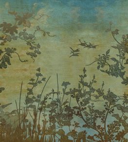 Botanical Oasis Mural by Eijffinger Blue