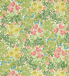 Bower Wallpaper by Morris & Co Boughs Green/Rose