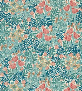 Bower Wallpaper by Morris & Co Indigo/Barbed Berry