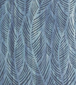 Bramble Bead Wallpaper by 1838 Wallcoverings Blue Dusk