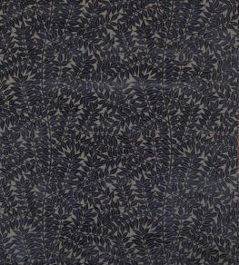 Branch Fabric by Morris & Co Indigo/Vellum