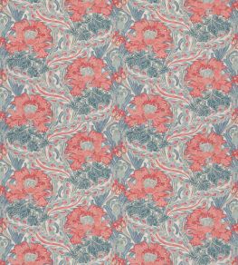 Brantwood Cotton Fabric by GP & J Baker Teal