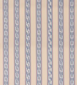 Breezy Stripe Fabric by Mulberry Home Blue/Red