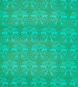 Brer Rabbit Fabric by Morris & Co Olive/Turquoise