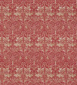 Brer Rabbit Fabric by Morris & Co Red/Hemp