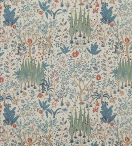 Bridport Fabric by Baker Lifestyle Blue/Red
