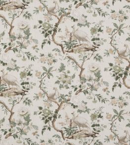 Broughton Rose Fabric by GP & J Baker Green