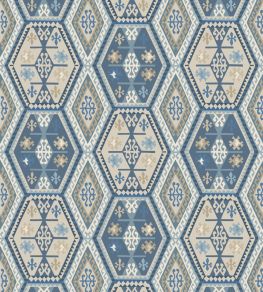 Buckland Wallpaper by Mulberry Home Blue