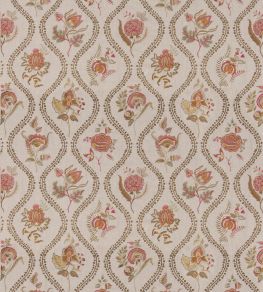 Burford Embroidery Fabric by GP & J Baker Red/Bronze