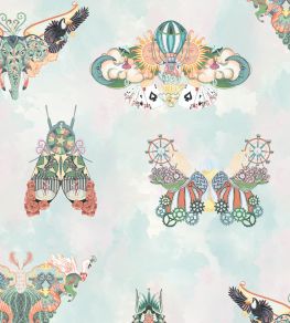 Butterfly Effect Wallpaper by Brand McKenzie Green Multi