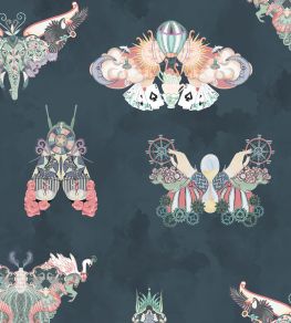 Butterfly Effect Wallpaper by Brand McKenzie Navy