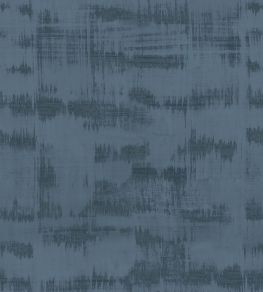 Cabin Vinyl Wallpaper by Christopher Farr Cloth Midnight Blue
